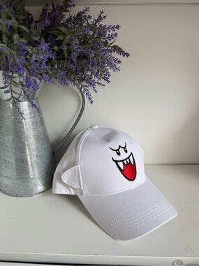 Universal Studios Hollywood Super Nintendo World BOO big face SnapBack Hat New